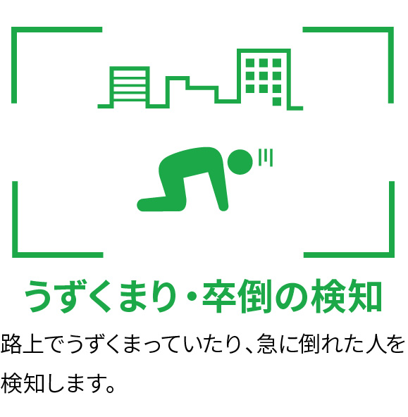 うずくまり・卒倒の検知