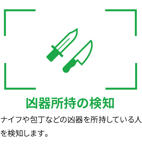 凶器所持の検知